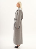 Inverno Trench Coat in Grey