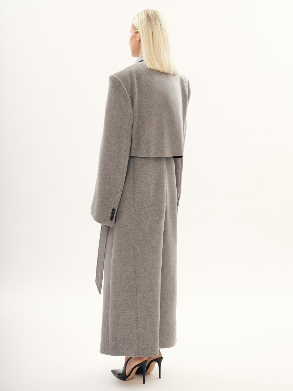Inverno Trench Coat in Grey