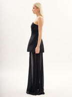 Notte Sculpted Dress in Black