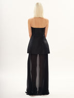 Notte Sculpted Dress in Black
