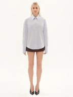 Oversized Poplin Striped Shirt